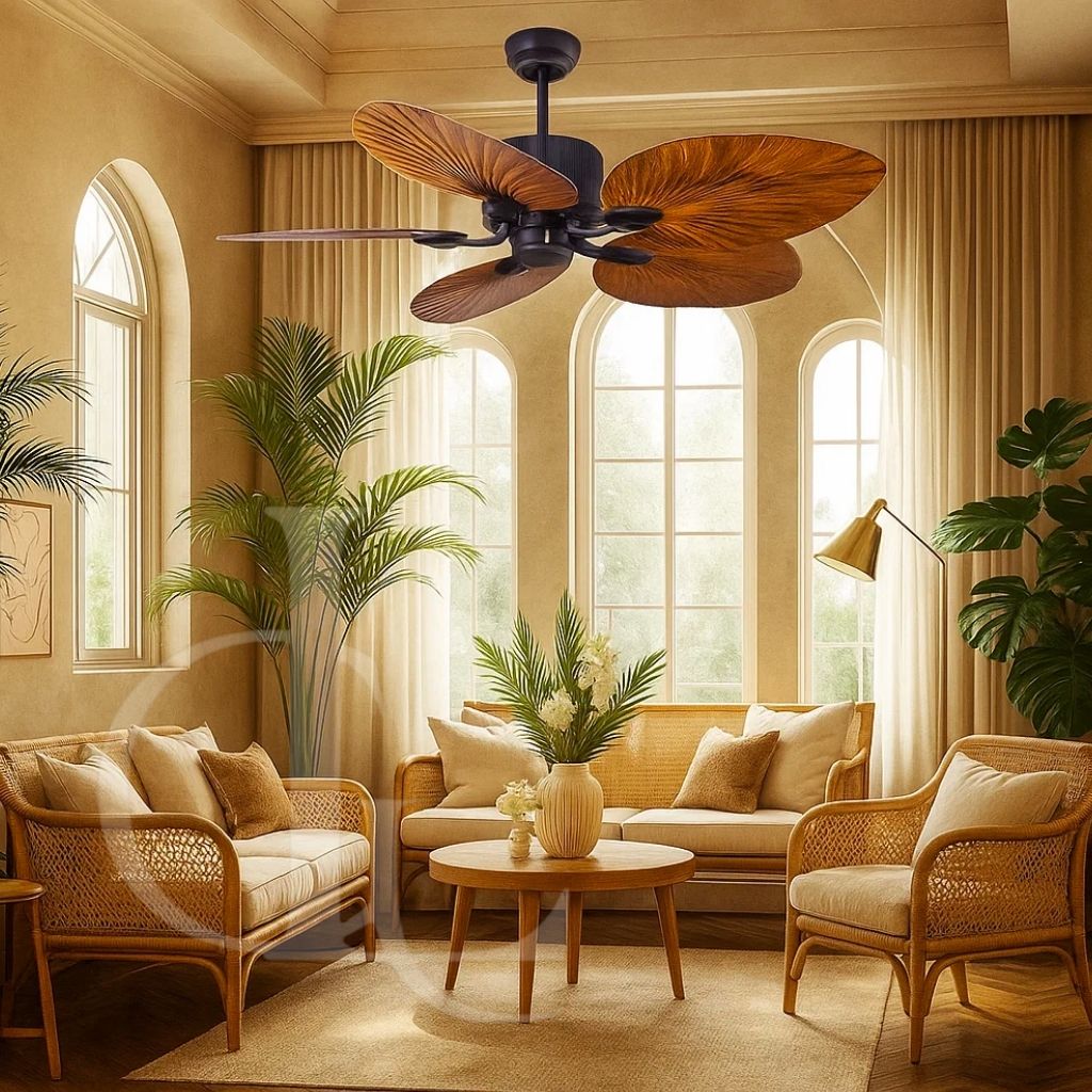 Wooden Aspirations (52 Inches Span, Wooden Finish ABS) Ceiling Fan with Remote Control